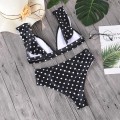 STRÓJ KĄPIELOWY BIKINI KROPKI CZARNY NOHEA.jpg