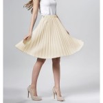 Spódnica Plisowana Midi Beżowa Katie