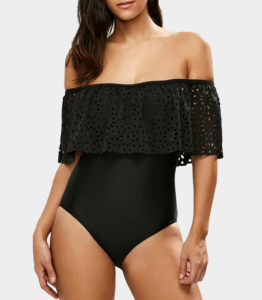 Jednoczęściowy Strój Kąpielowy Z Falbaną Elena