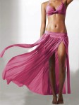 Długa Spódnica Plażowa Różowa Ellie