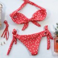 STRÓJ KĄPIELOWY BIKINI KROPKI CZERWONE HANA .jpg