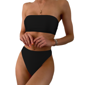 Bikini Brazylijskie Strój Kąpielowy Czarny Iwalani