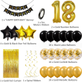 Zestaw Dekoracyjny Balony Na 18 Urodziny Imprezowa Kurtyna.png