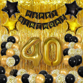 Zestaw Dekoracyjny Balony Na 40 Urodziny Imprezowa Kurtyna.png