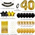 Zestaw Dekoracyjny Balony Na 40 Urodziny Imprezowa Kurtyna.png