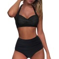 Strój Kąpielowy Bikini Wysoki Stan Czarny Mea.jpg