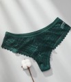 Koronkowe Majtki Damskie Figi Zielone Alenia