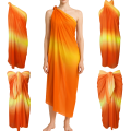 Pareo Tunika Chusta Plażowa Pomarańczowo Żółta.png