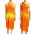 Pareo Tunika Chusta Plażowa Pomarańczowo Żółta.png
