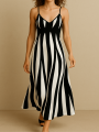 Sukienka Damska Maxi W Paski