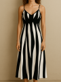 Sukienka Damska Maxi W Paski