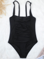 Jednoczęściowy Wyszczuplający Strój Kąpielowy Czarny Everly